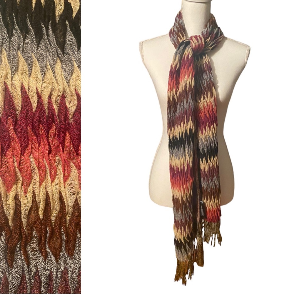 Bohemian Soft& Crinkley Fabric Multi-color Fringe Trim by Charlotte Daniel